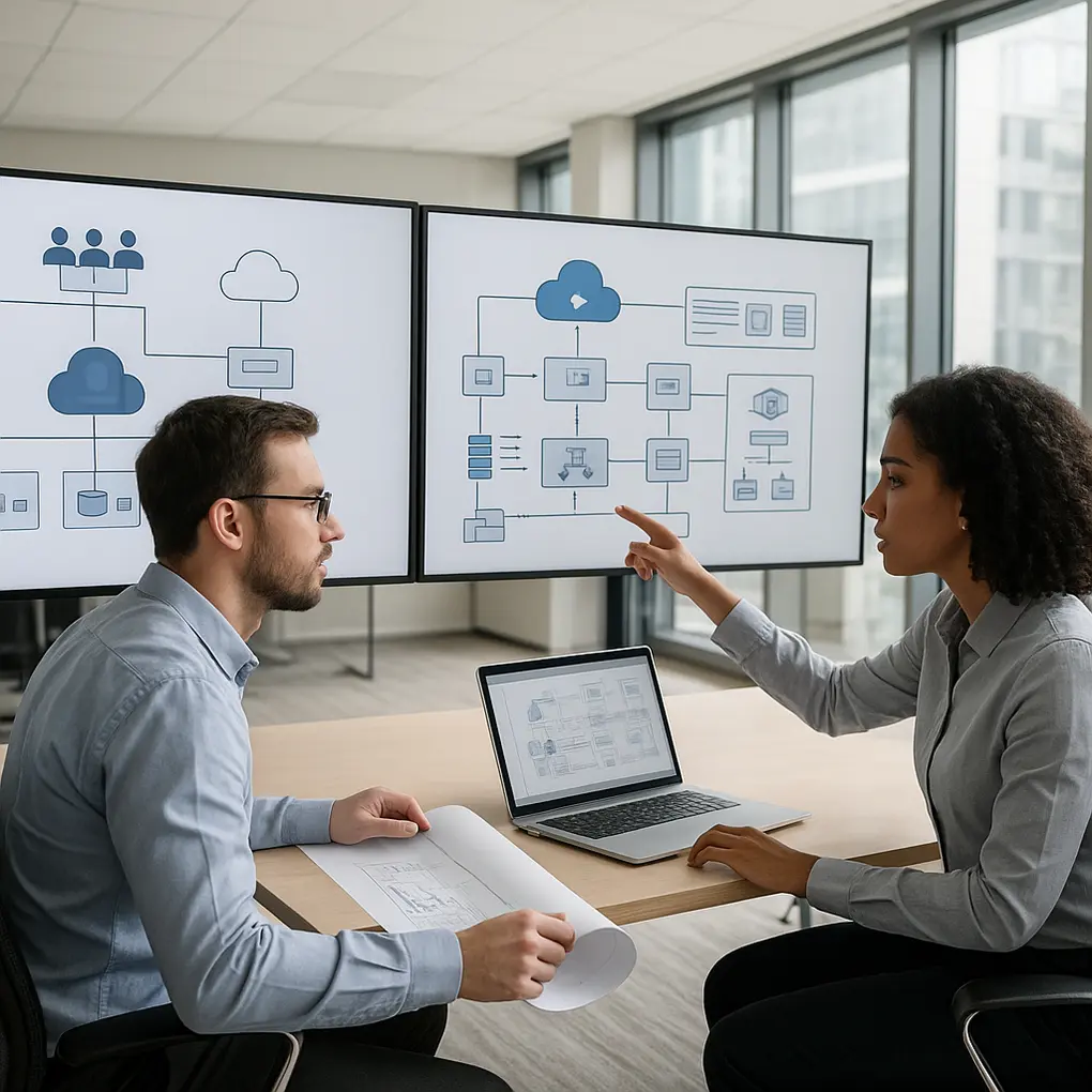 Arquitectura de SAP BTP landing zone en empresa moderna