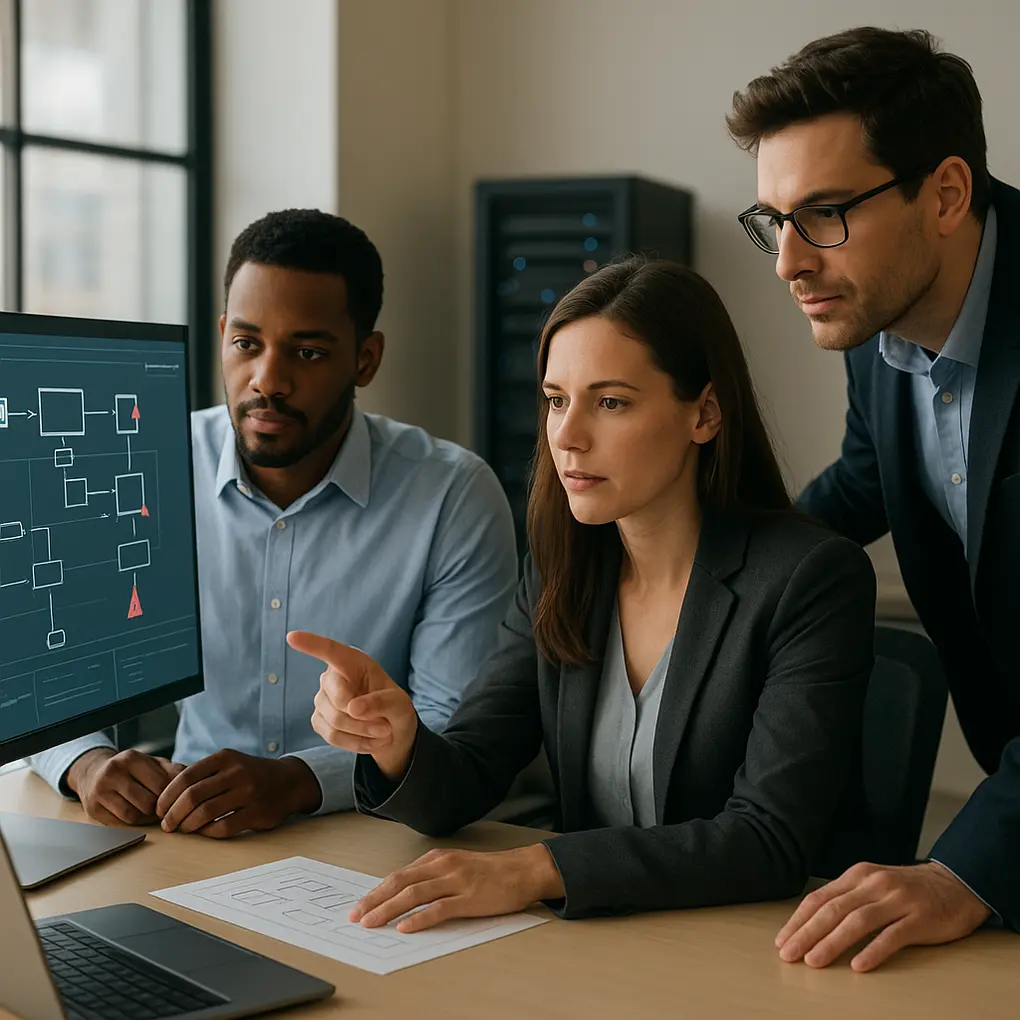 agentes autónomos de IA en un entorno empresarial con controles y observabilidad